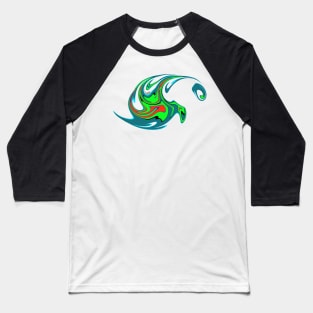 Swirl Design Baseball T-Shirt